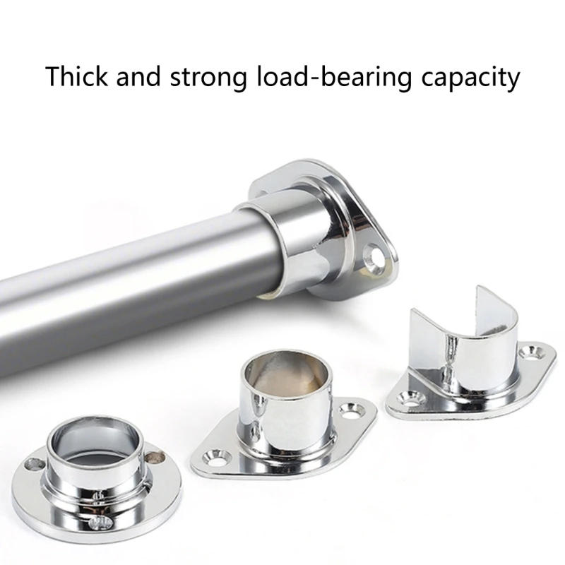 Description Picture 5 of itemProfessional Metal Wardrobe Rod End Supports 4 Pack for Closet Shower Curtain Dropship