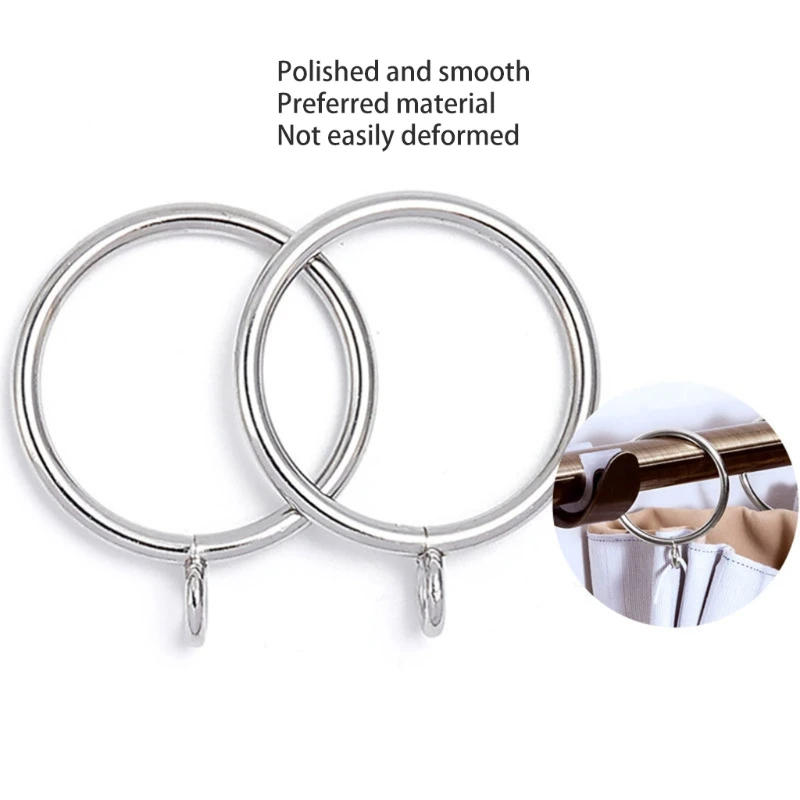 Description Picture 5 of item20x Curtain Rings with Eyelets Drape Sliding Eyelet Rings1.5inch Inner Diameter