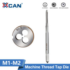 XCAN Thread Tap Die Mini Metric Screw Tap Die HSS Steel Micro Machine Tap Drill Bit Hand Threading Tapping Tools M1-M2