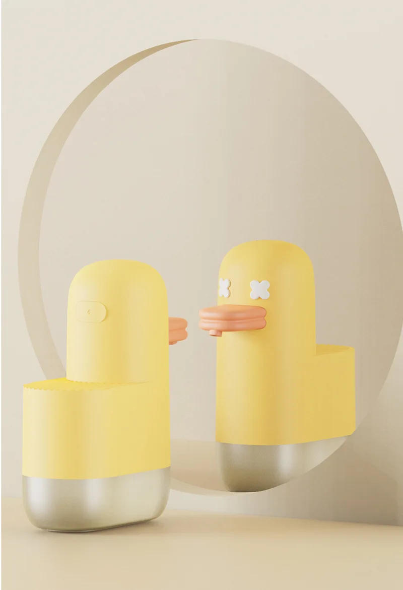 Description Picture 2 of item350ml Automatic Soap Dispenser Rechargeable Cute Yellow Duck Soap Dispenser Home Decoration Infrared Liquid Soap Dispenser