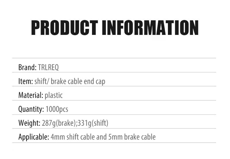 Description Picture 3 of item1000Pcs/Box Road Mtb Bicycle 4mm 5mm Bike Derailleur Shift Brake Cable End Cap Dust Cover Shifter Housing Ferrules Crimps