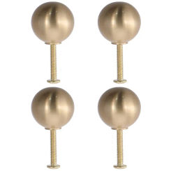 Durable 20mm/25mm Lamp Finials Caps Knob Brass Gold Screw Cap Nuts Ball-Shaped Decoration Lamp