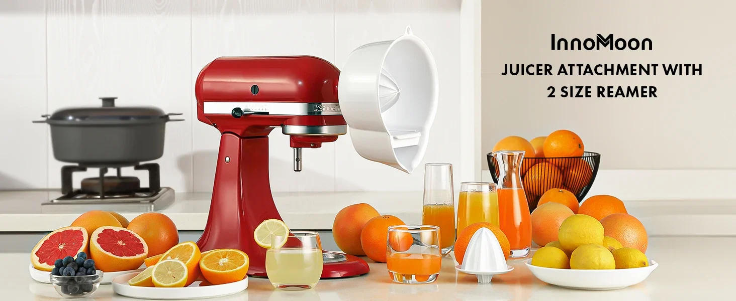 Description Picture 2 of itemFor Kitchenaid Stand Mixer Citrus Juicer Attachment Accessories Juicer Attachment  with 2 Size Reamer