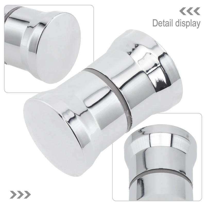 Description Picture 4 of itemPlastic Shower Door Handle Bathroom Accessories Chrome Plastic Spare Parts ABS Glass Doors Replacement Handle Shower Door Knob