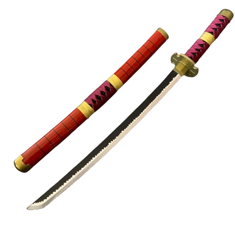 Description Picture 5 of item30inch Role Play Anime Roronoa Zoro Enma Bamboo Assembled Katana Weapon Cosplay 75cm Sword Model