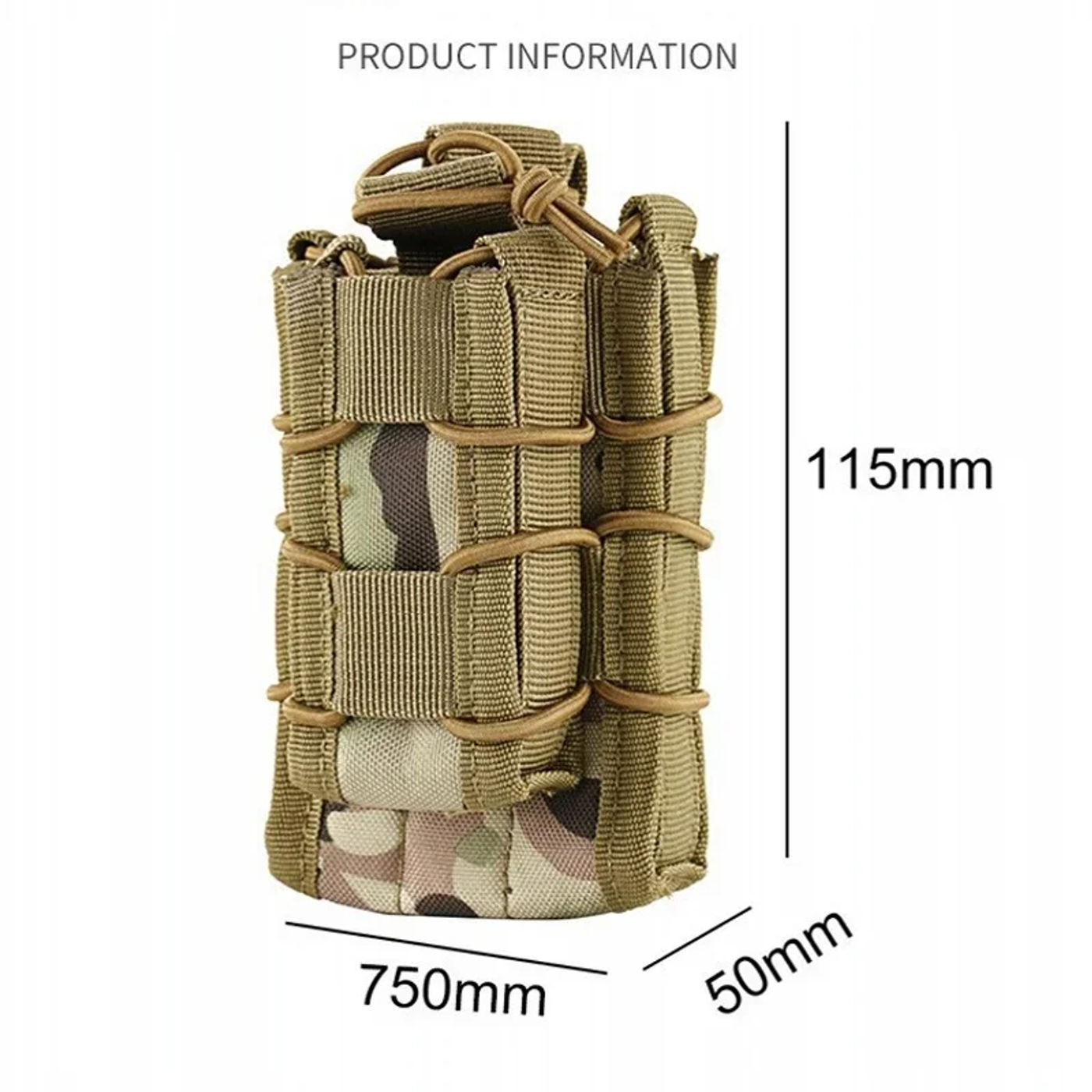 Description Picture 2 of itemMolle Double Decker Magazine Pouch M4 M14 Single 9mm Pistol Mag Carrier Holster Hunting Accessories Waist Bag Vest Pouches