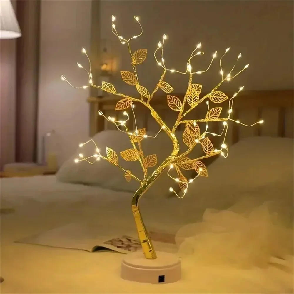Description Picture 6 of itemLED Tree Light USB Table Lamp Adjustable Touch Switch DIY Artificial Bonsai Tree Fairy Night Light Home Christmas Decoration