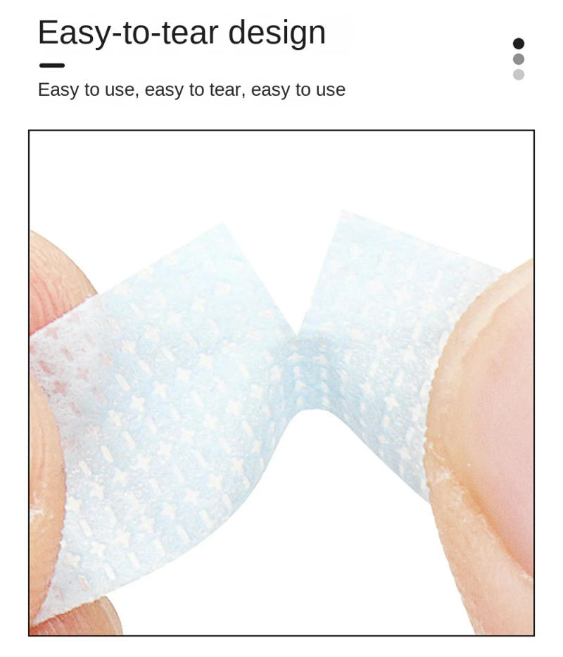 Description Picture 4 of itemRoll Makeup Eye Tapes Eyelash Extension Breathable Easy Tear Individual False Eyelash Lash Tape Anti-allergy