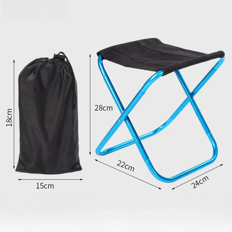 Description Picture 2 of itemOutdoor Camping Chair Road Alloy Folding Chair Portable Lightweight Camping Stool Travel Hiking Fishing Stool Camping Furniture