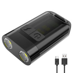 Mini Flashlight LED Head Torch IPX4 Waterproof Hat Visor Light for Outdoor Camping Fishing Running for Expedition Riding Fishing
