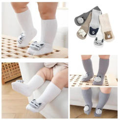 K1MA Toddler Grip Socks Baby Girls Boys Non-skid Newborn Infant Non-Slip Socks Anti-Slip Cotton Floor Trampoline Socks