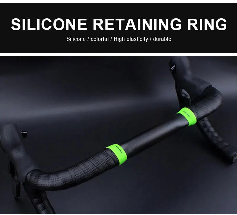 Description Picture 2 of itemRisk Road Bike Handlebar Tape Fixed Ring Non-Slip Bicycle Handlebar Winding Silica Gel Cover Wrap Route Protector