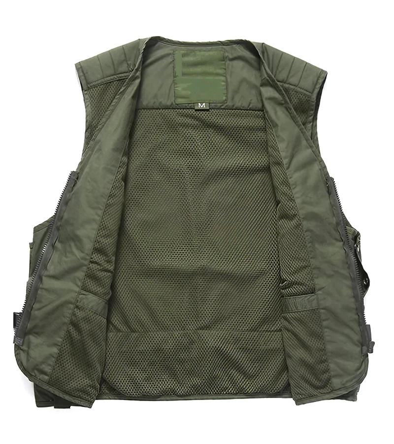 Description Picture 3 of itemHigh Quality Mens Fishing Vest 10 Pockets Breathable Mesh Perfect for Outdoor Fishing Hunting