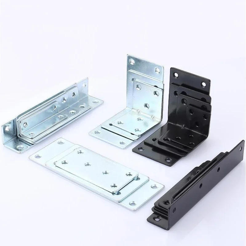 Description Picture 4 of item1PCS Furniture Black Stainless Steel 90 Degress  Angle Code Triangle Shelf Bracket L Type Reinforcement Fixed Connector