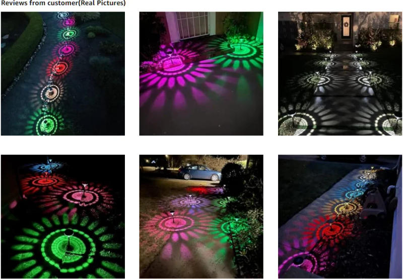 Description Picture 4 of itemBright Solar Pathway Lights 8 Pack, LED Path Lights Outdoor, IP67 Waterproof, Solar Powered Garden Lights for Walkway Yard