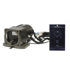 25W AC 220V/110V 50/60HZ Adjustable Variable Gear Reducer Motor Shaft Dia 10mm & AC Speed Controller Kits CW CCW for Industry