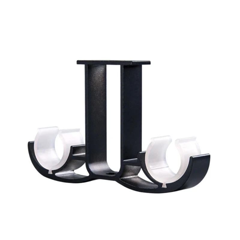 Description Picture 6 of item1pc Double Curtain Rod Brackets Window Hardware Holder Home Decor Side Top Mounted