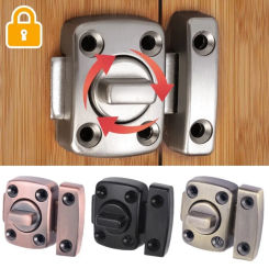 Zinc Alloy Home Security Latch Rotate Bolt Latch Gate Latches Door Slide Lock Twist Rotating Barrel Lock thicker bolt latch