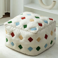 Furniture Short Stool Home Creative Futon Small Stool Living Room Sofa Stool Square Stool Leisure Tatami Sitting Cushion 2024