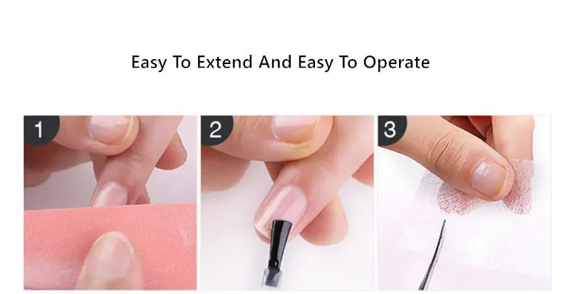 Description Picture 6 of itemNail Extension Silk Fiberglass Non-woven Silks Form Wrap Manicure Building UV Gel French Acrylic Tips Glass Fiber Paper