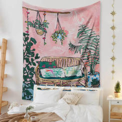 Bohemian Bedroom Wall Decoration Macrame Wall Hanging Teen Aesthetic Indie Room Decor Anime Tapestry Large Fabric Wall Tapestry