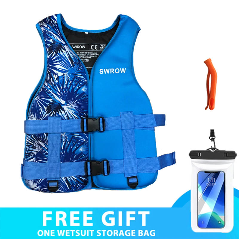 Description Picture 6 of itemNeoprene Life Jacket Adult Kids Life Vest Water Safety Fishing Vest Kayaking Boating Swimming Surfing Drifting Safety Life Vest