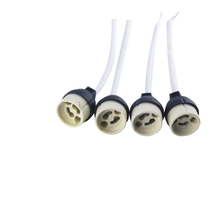 Description Picture 4 of item4pcs/Lot Round MR16 Ceiling Light Downlight Custom-made Aluminum Modern Style Lamp Base Ceramic Light Holder White/Black