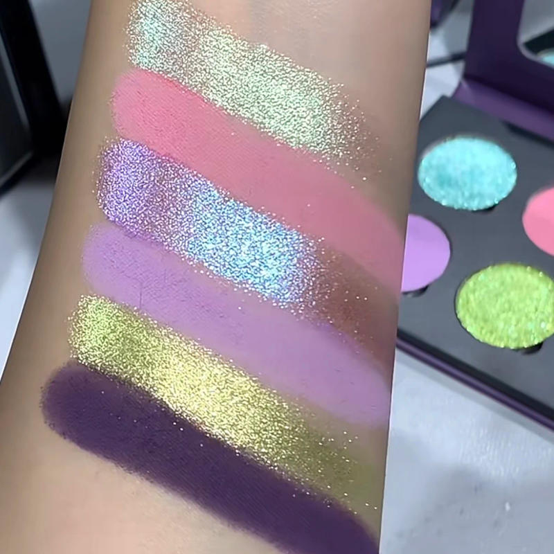 Description Picture 5 of itemCHOIZ BEAUTY 6 Color Eyeshadow Green Chameleon Butterfly Matte Platte Shimmer Shining Eye Shadow Black Halloween Gothic