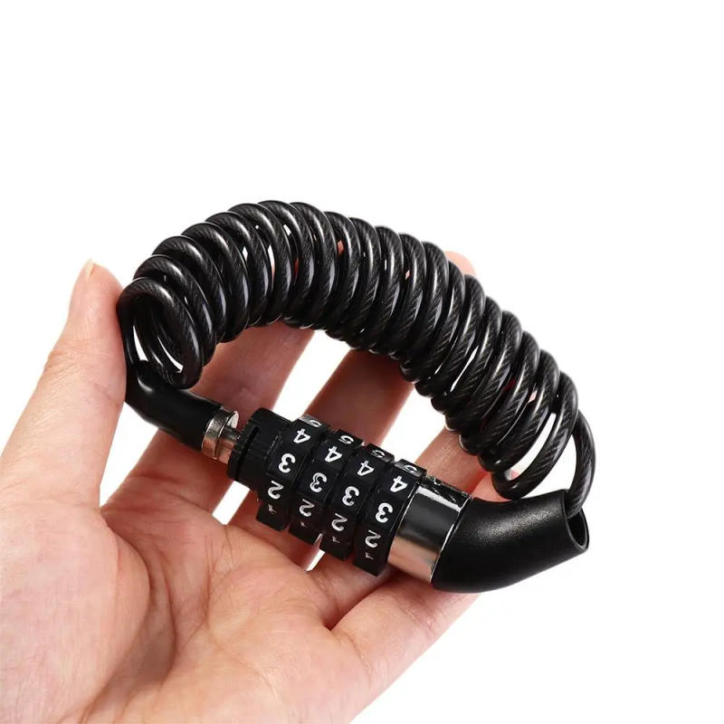 Description Picture 6 of itemUniversal Cycling Parts Bicycle Accessories 4 Digit Password Anti Theft Security Lock Bike Lock Steel Cable Lock Bicycle Lock