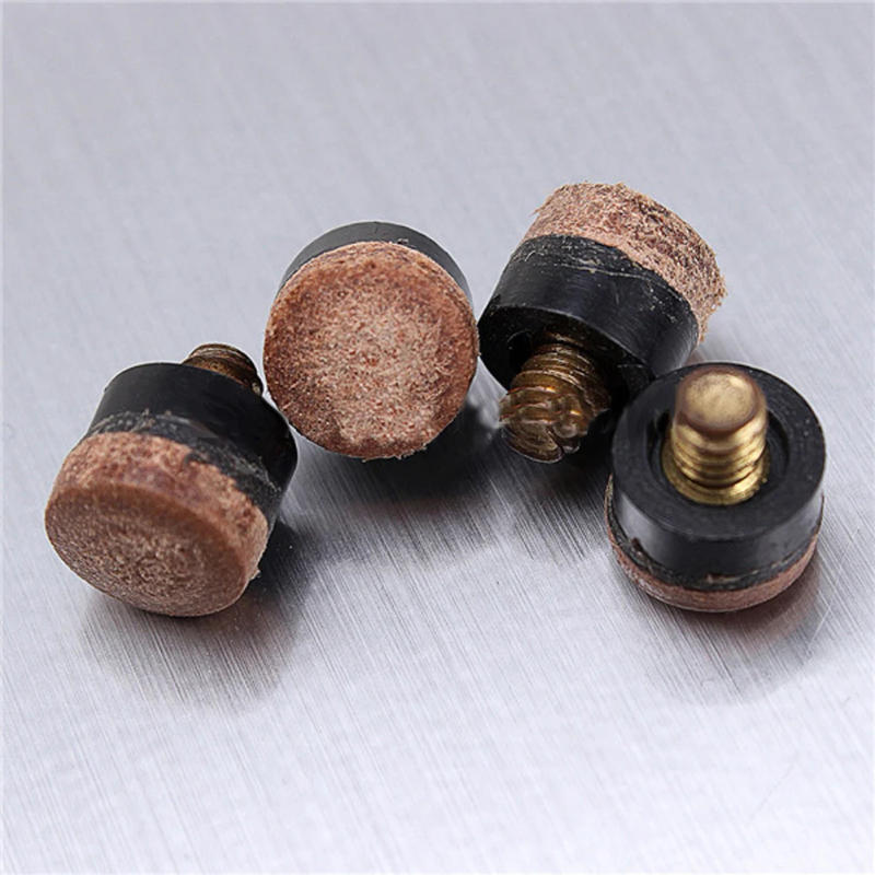 Description Picture 6 of item10pcs Billiard Rod Tips Screw On 10mm Snooker Pole Heads Replacement Billiard Stick Tips Parts Pole Repair Accessories