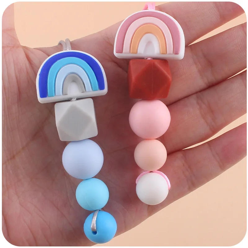 Description Picture 5 of itemBaby Teether Food Grade Silicone Beads Nursing Mom Necklace Baby Gift BPA Free baby gum chewing pendant Accessories Toys