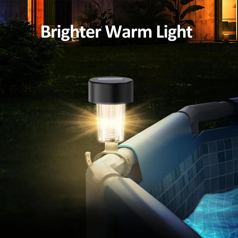 Description Picture 4 of itemOutdoor Swimming Pool Fence Decoration Accessories Waterproof LED Pool Solar Lights for Framed Above Pools