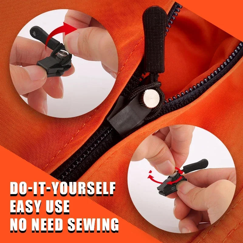 Description Picture 5 of item24/6PCS Instant Zipper Puller Universal Instant Fix Zipper Repair Kit Zip New Design Zippers Head Sewing Tools