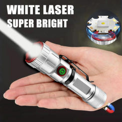 Portable multifunctional LED flashlight rechargeable 5 lighting modes tactical light outdoor waterproof camping fishing lantern