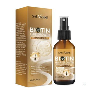 SAUVASINE Hair Growth Products Biotin Anti Hair Loss Spray Scalp Treatments Fast Growing Hair Care Essential Oils For Men Women