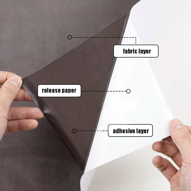 Description Picture 4 of itemSuede Self-adhesive Fabric Adhesive Synthetic Leather Car Interior Dooration Velvet Fabrics Sticker Faux Suede Repair Patches