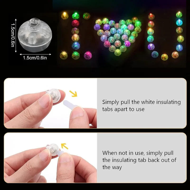 Description Picture 4 of itemTiny LED Balloon Lights Colored Luminous Flash Tumbler Light Mini Round Glow Ball Lamp for Lantern Christmas Wedding Party Decor