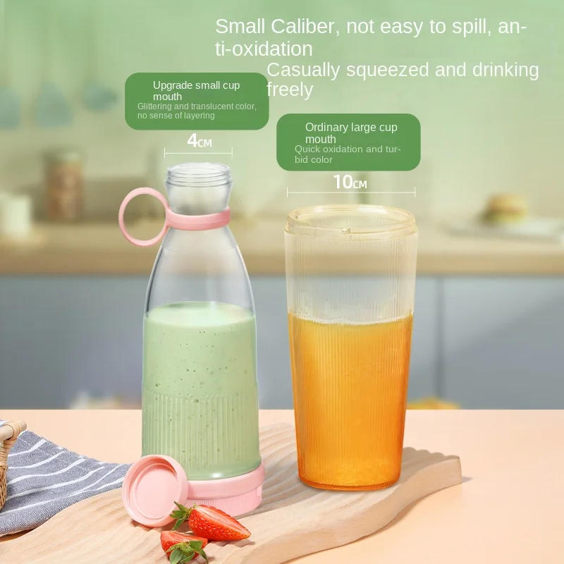 Description Picture 5 of itemElectric Orange Juicer Bottle Portable Juicer Blender Wireless Fresh Juice Extractors Mixer Kitchen Fruit Squeezer Blender