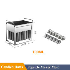 Stainless Steel Ice Lolly Popsicle Mold Rack Frozen Lolly Popsicle Ice Pop Maker Homemade Ice Cream Mold with Popsicle Holder