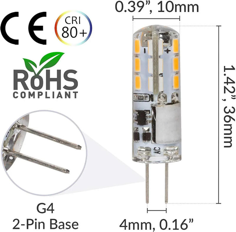 Description Picture 5 of item10pcs G4 Led Bulb 2W 3W 5W 9W 12W 15W 12V AC220V Saving Silicone Lamp 360Beam Angle Replace halogen Light Spotlight Chandelier