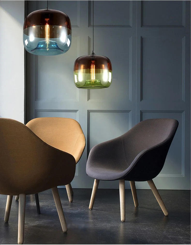 Description Picture 3 of itemModern Bedroom Apple Pendant Lights Personalized Colored Restaurant Glass Lighting Fixtures Kitchen Island Ceiling Decor Lamps