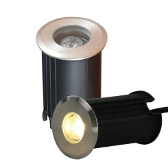 1W LED Swimming Pool Fountain Underwater Spot Light IP68 Waterproof Garden Path Deck Step Underground Lamp Stainless steel DC24V