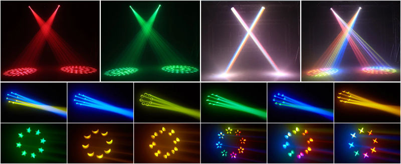 Description Picture 5 of itemRainbow Effect Moving Head Light Beam 280W Pattern Light Rotating Stage Effect Lighting Projector for DJ Disco Party Birthday