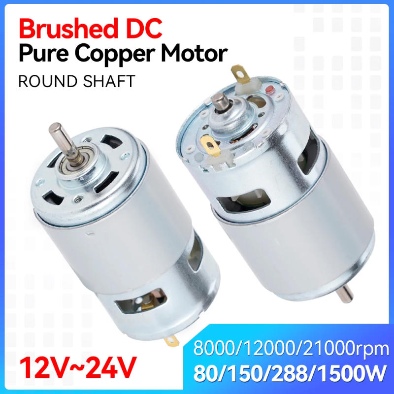 Description Picture 4 of itemRS775 DC 12V-24V Motor Electric Spindle Motor 8000-21000RPM Double Ball Bearing Large Torque High Power Low Noise Gear Motor