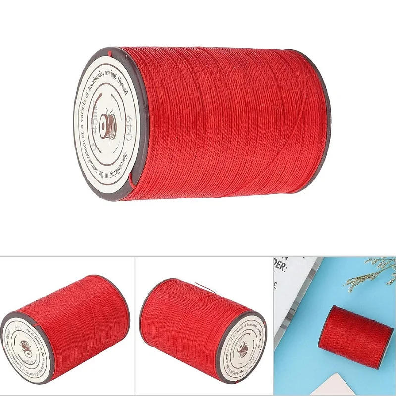 Description Picture 4 of itemWaxed Leather Thread, Wax Coated Cords, 160 m/Roll for Boots, Leather Shoes, for Bookbinding Hand Sewing Repair Jewe (0.35 mm)