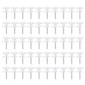 50 Pcs No Trace Hook Nail Picture Hooks Nails Frame Hangers Heavy Duty Clothes Photo Wall-mounted Supplies Steel Abs Rack