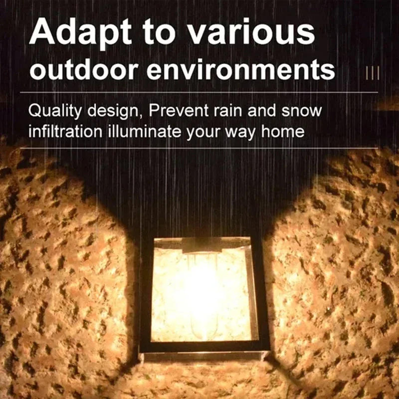 Description Picture 4 of itemSolar Tungsten LED Outdoor Solar Wall Lamp Waterproof Tungsten Filament Lamp Induction Lamp Household Light Garden Wall Lightt