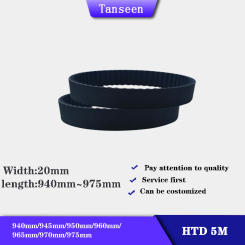 1pc Selling,HTD5M Timing Belts,Rubber Belts,20mm width,Transmission Belts,940mm,945mm,950mm,960mm,965mm,970mm,975mm