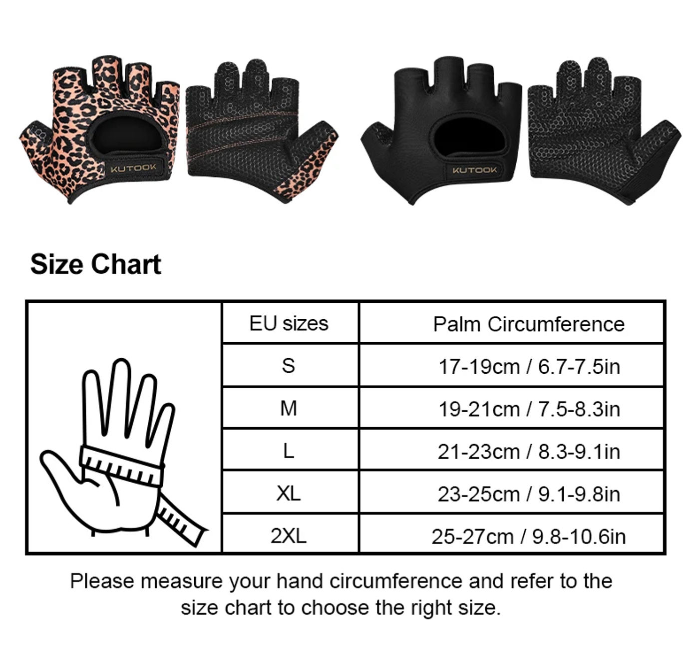 Description Picture 4 of itemKUTOOK Weight Lifting Gloves Full Palm Protection Weightlifting Fitness Workout Training Gloves for Men Women Sports Gym Gloves