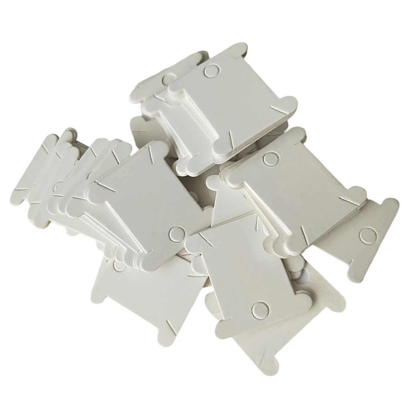 Description Picture 4 of item200x Hard Cardboard Floss Bobbins Thread Bobbin Needlework Tool Holder Spool